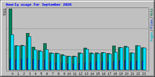 Hourly usage for September 2026