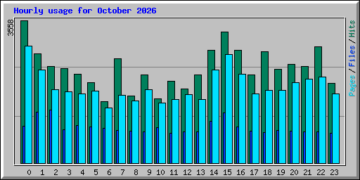 Hourly usage for October 2026