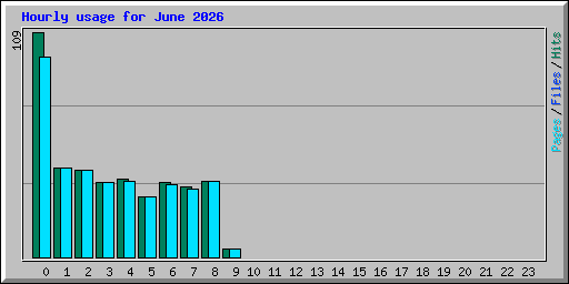 Hourly usage for June 2026